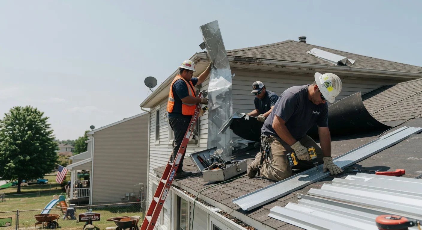 Storm Damage Metal Roof Repair in Lawler, IA
